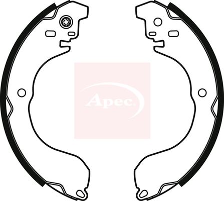 Apec SHU821 Brake Shoe Set - 1