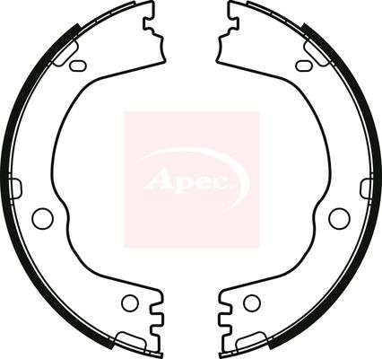 Apec SHU825 Brake Shoe Set, parking brake - 1