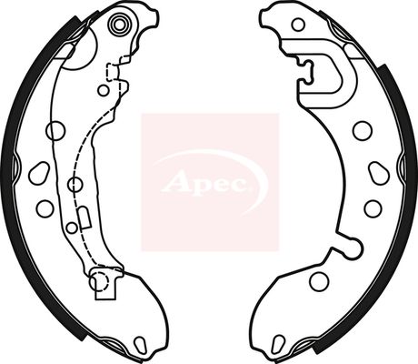 Apec SHU827 Brake Shoe Set - 1
