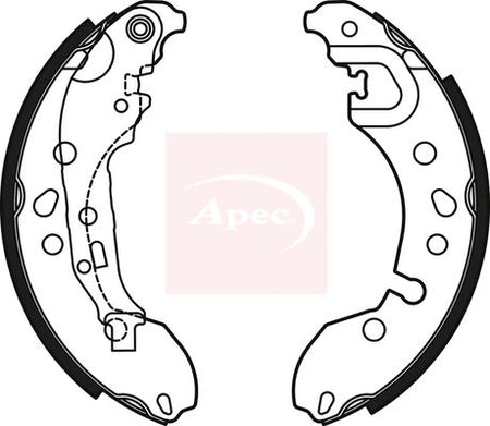 Apec SHU827 Brake Shoe Set - 1
