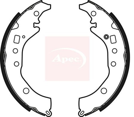 Apec SHU828 Brake Shoe Set - 1