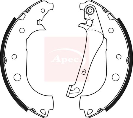 Apec SHU831 Brake Shoe Set - 1