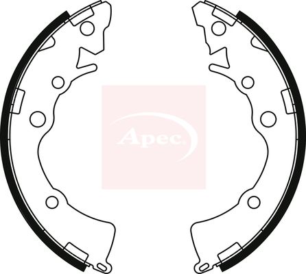 Apec SHU832 Brake Shoe Set - 1