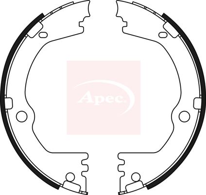 Apec SHU833 Brake Shoe Set, parking brake - 1