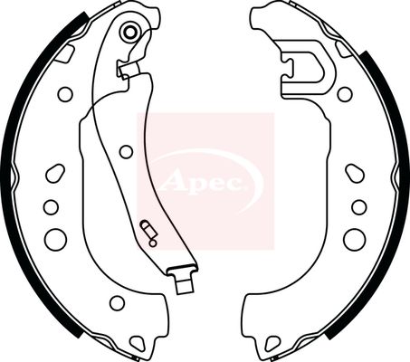 Apec SHU835 Brake Shoe Set - 1