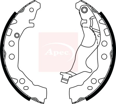 Apec SHU839 Brake Shoe Set - 1