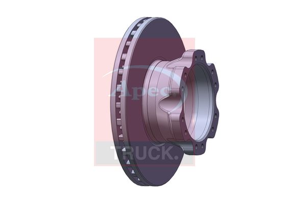 Apec Truck DSK7008 Brake Disc - 1