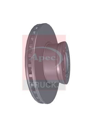 Apec Truck DSK7017 Brake Disc - 1