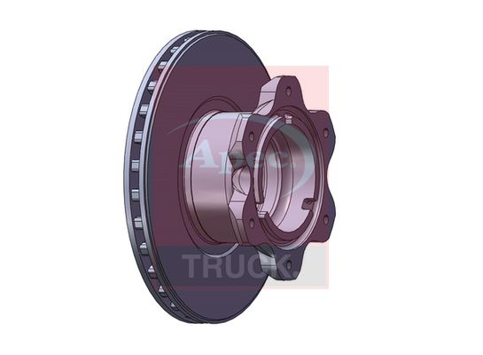 Apec Truck DSK7032 Brake Disc - 1