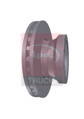 Apec Truck DSK7033 Brake Disc - 1