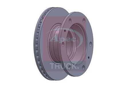 Apec Truck DSK7043 Brake Disc - 1
