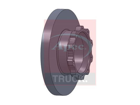 Apec Truck DSK7072 Brake Disc - 1