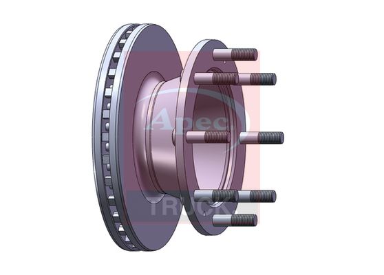 Apec Truck DSK7074 Brake Disc - 1