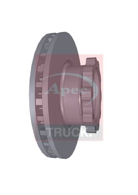 Apec Truck DSK7075 Brake Disc - 1