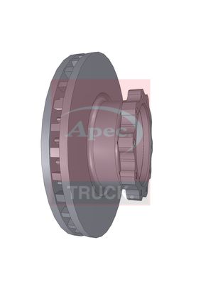 Apec Truck DSK7087 Brake Disc - 1