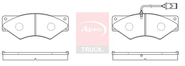 Apec Truck PAD29001 Brake Pad Set, disc brake - 1
