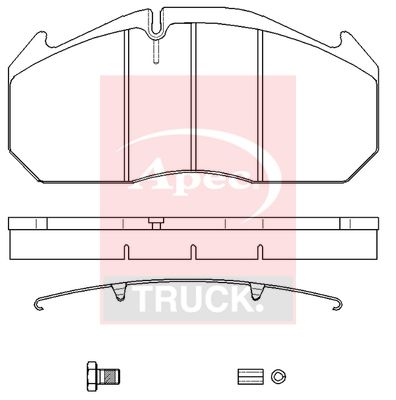 Apec Truck PAD29030K Brake Pad Set, disc brake - 1