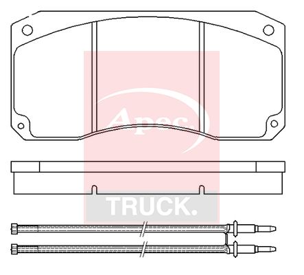 Apec Truck PAD29043 Brake Pad Set, disc brake - 1
