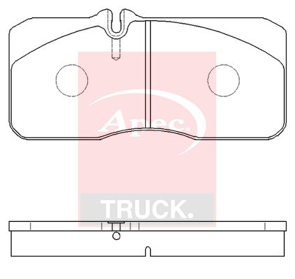 Apec Truck PAD29055 Brake Pad Set, disc brake - 1