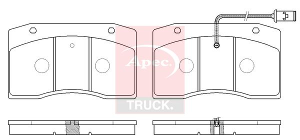Apec Truck PAD29075 Brake Pad Set, disc brake - 1