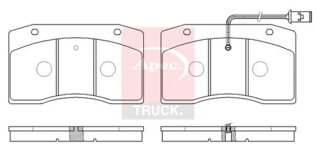 Apec Truck PAD29075 Brake Pad Set, disc brake - 1