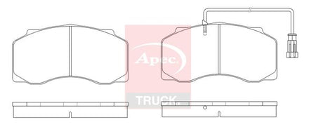 Apec Truck PAD29077 Brake Pad Set, disc brake - 1