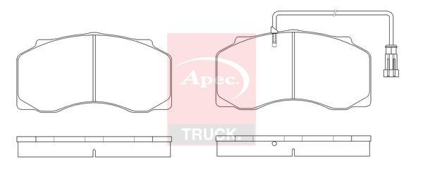 Apec Truck PAD29077 Brake Pad Set, disc brake - 1