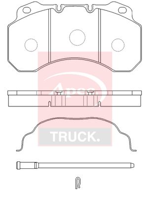 Apec Truck PAD29100 Brake Pad Set, disc brake - 1