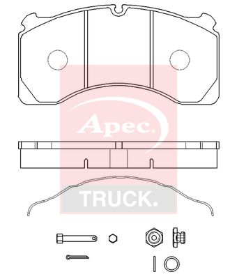 Apec Truck PAD29124K Brake Pad Set, disc brake - 1