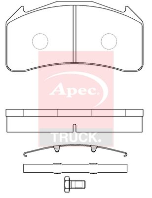 Apec Truck PAD29136K Brake Pad Set, disc brake - 1