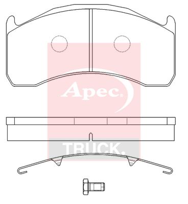 Apec Truck PAD29137K Brake Pad Set, disc brake - 1