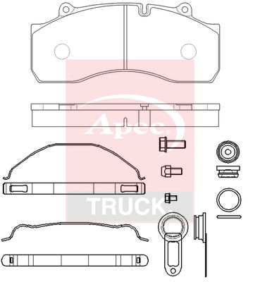 Apec Truck PAD29143K Brake Pad Set, disc brake - 1