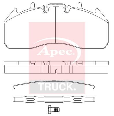 Apec Truck PAD29174K Brake Pad Set, disc brake - 1