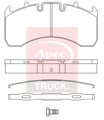 Apec Truck PAD29177K Brake Pad Set, disc brake - 1
