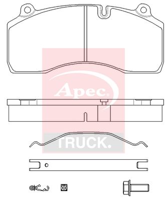 Apec Truck PAD29181K Brake Pad Set, disc brake - 1