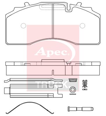 Apec Truck PAD29227K Brake Pad Set, disc brake - 1
