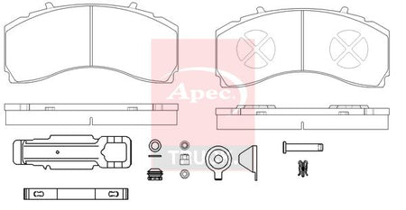 Apec Truck PAD29246K Brake Pad Set, disc brake - 1