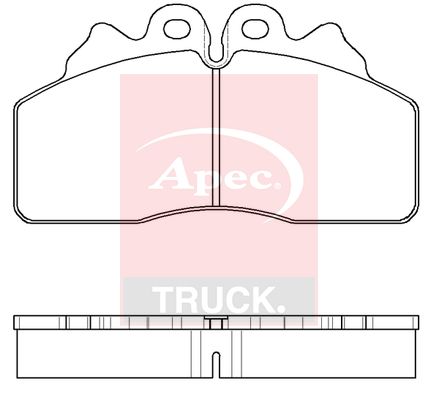Apec Truck PAD29256 Brake Pad Set, disc brake - 1