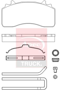 Apec Truck PAD29279K Brake Pad Set, disc brake - 1
