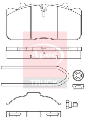 Apec Truck PAD29285K Brake Pad Set, disc brake - 1