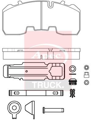 Apec Truck PAD29306K Brake Pad Set, disc brake - 1