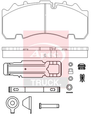 Apec Truck PAD29307K Brake Pad Set, disc brake - 1