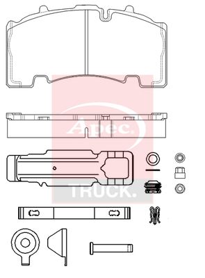 Apec Truck PAD29308K Brake Pad Set, disc brake - 1