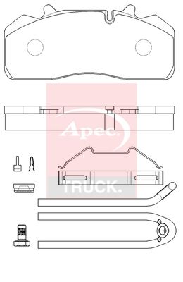 Apec Truck PAD29313K Brake Pad Set, disc brake - 1