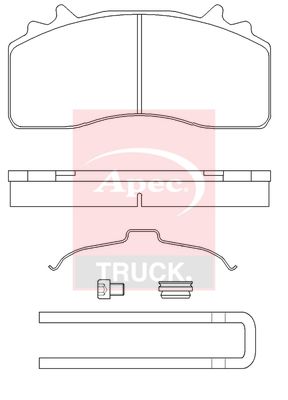 Apec Truck PAD29315K Brake Pad Set, disc brake - 1