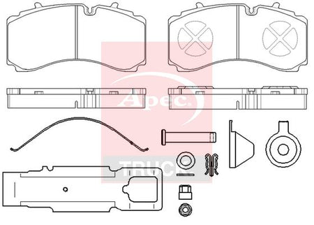 Apec Truck PAD29328K Brake Pad Set, disc brake - 1
