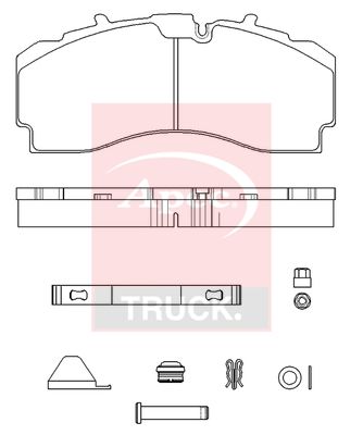 Apec Truck PAD29331K Brake Pad Set, disc brake - 1