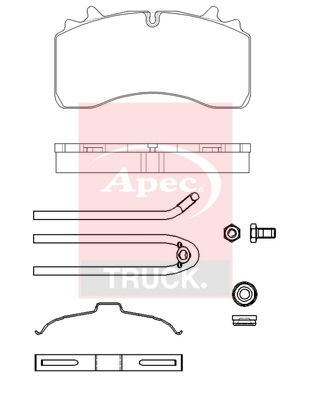 Apec Truck PAD29336K Brake Pad Set, disc brake - 1