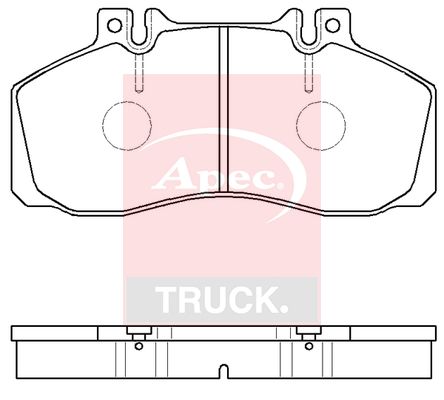 Apec Truck PAD29835 Brake Pad Set, disc brake - 1