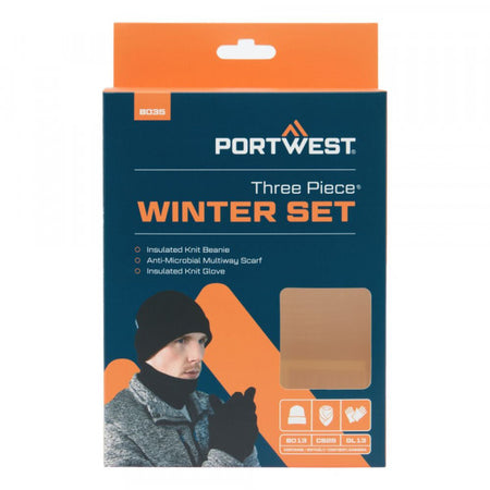 B035 - Winter Accessory Set (3pcs) Black